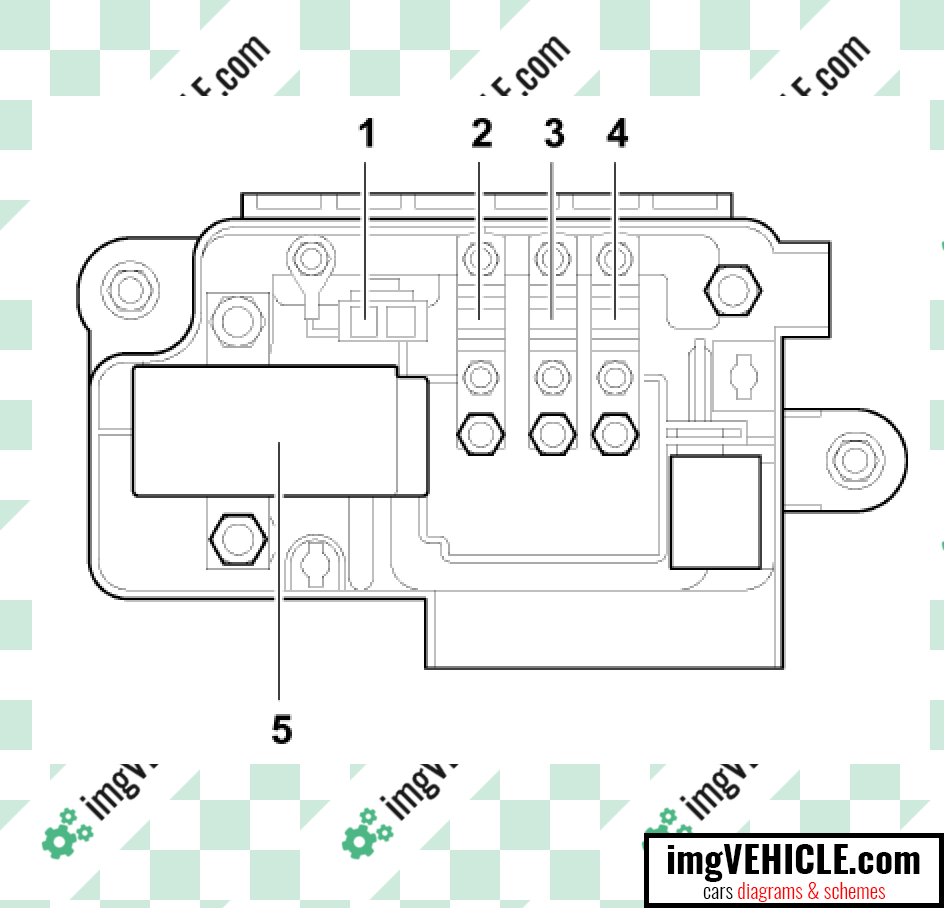 Volkswagen EOS Fuse box luggage compartment